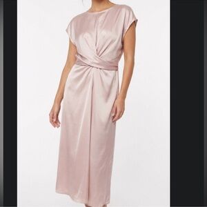 Pretty Garden size large Elegant Pink Satin Dress